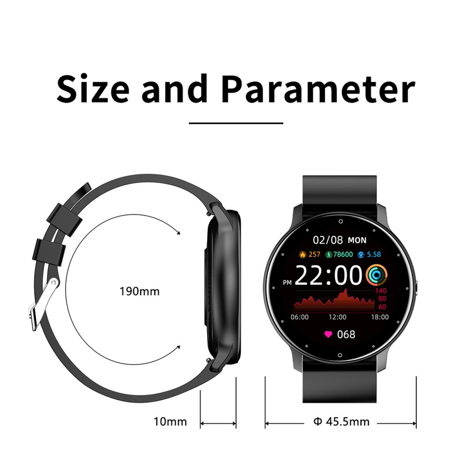 Smart Watch, Fitness Tracker, Activity Tracker with 1.28 Inch Touch Screen, Waterproof Smartwatch with Sleep Monitor, Step Counter for Women Men