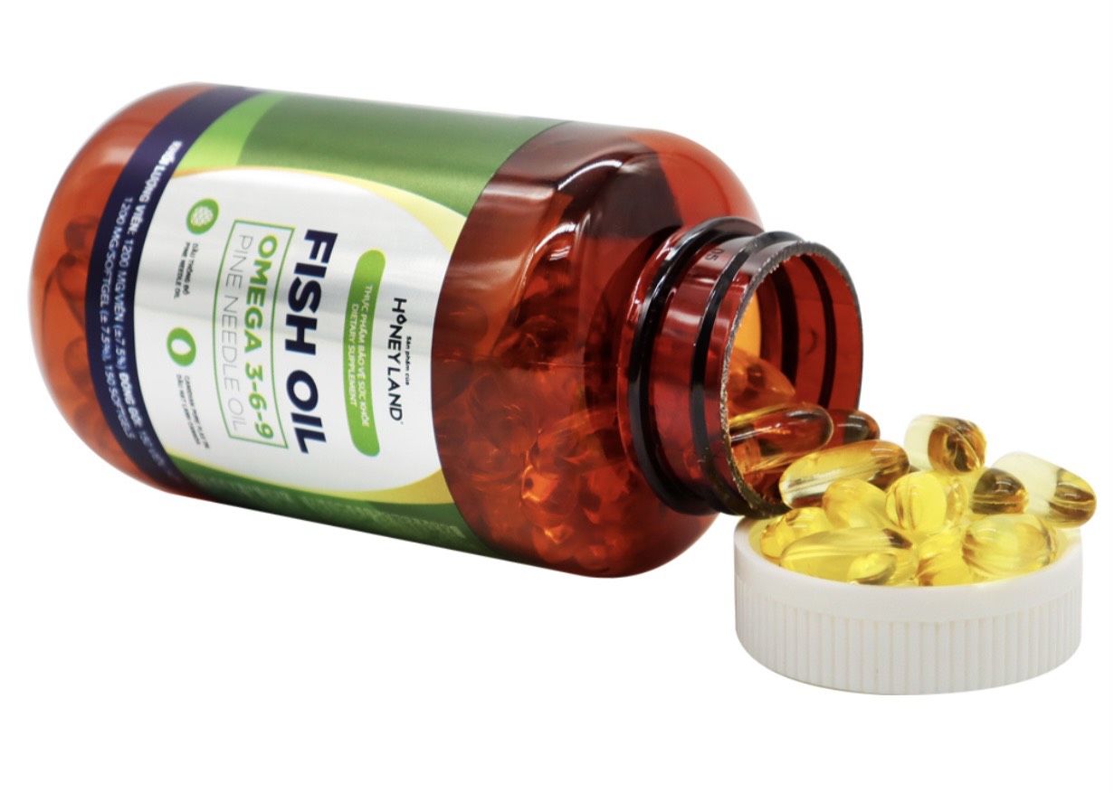 Omega 369 HONEYLAND 150 Viên Hỗ Trợ Hệ Tim Mạch , Trí Não , Tăng Cường Thị Lực , Sáng Mắt