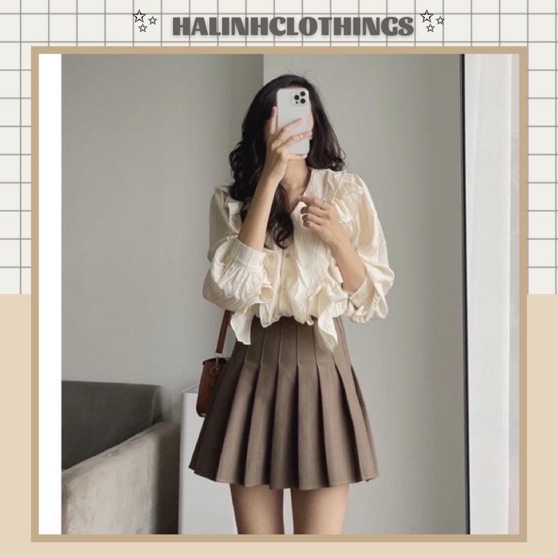 Chân váy xếp ly ngắn, váy tennis sếp ly hàng quốc