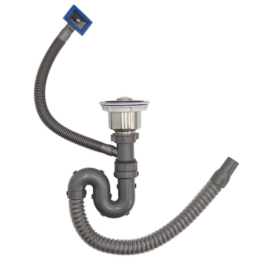 Bộ xả chậu rửa chén 1 hộc, kèm rốn xả Inox 110mm Eurolife EL-BXC 03
