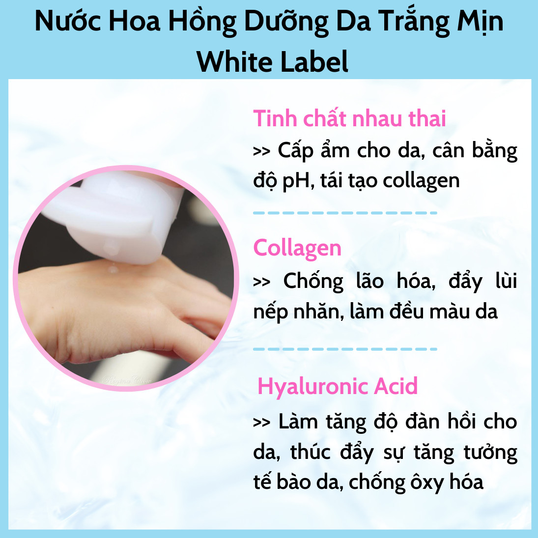 [MỸ PHẨM NHẬT BẢN] Nước Hoa Hồng Nhật Bản MICCOSMO White Label 180g, Chiết Xuất Nhau Thai, Dưỡng Trắng, Mờ Thâm Nám, Trẻ Hóa Da, Không Nhờn Rít (WL02)