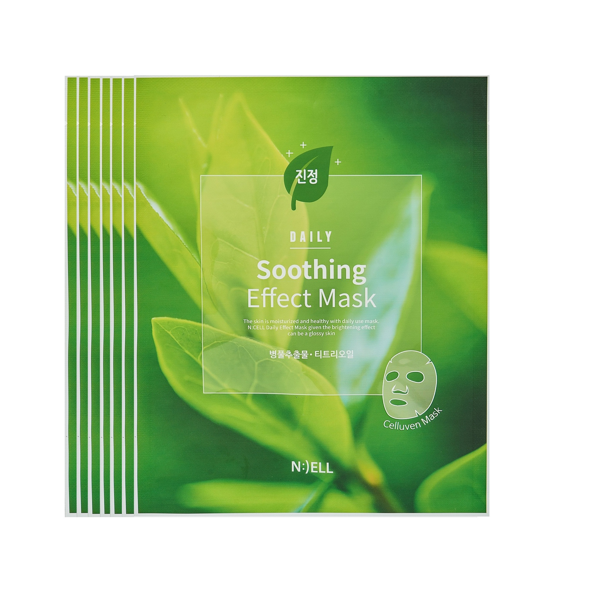 Combo 07 Mặt Nạ N:CELL Daily Soothing Effect Mask Hỗ Trợ Dưỡng Ẩm Làm Dịu Da 25 g