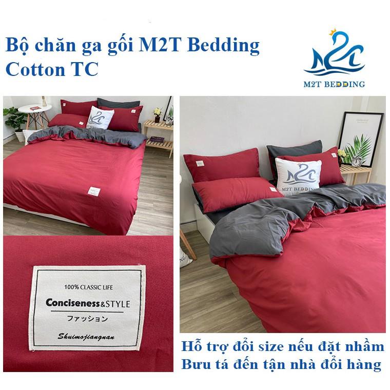 Bộ Chăn Ga Gối Cotton Tici M2T Bedding Drap Giường Đủ Kích Thước Trải Nệm 1m, 1m2, 1m4, 1m6, 1m8, 2m2 Không Kèm Ruột