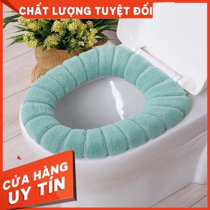 SIÊU SALE Miếng lót bồn cầu siêu ấm siêu đẹp nỉ bông