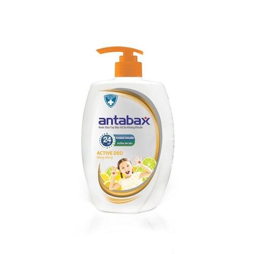 Nước Rửa Tay Bảo Vệ Da Kháng Khuẩn Antabax Active Deo Năng Động 250ml