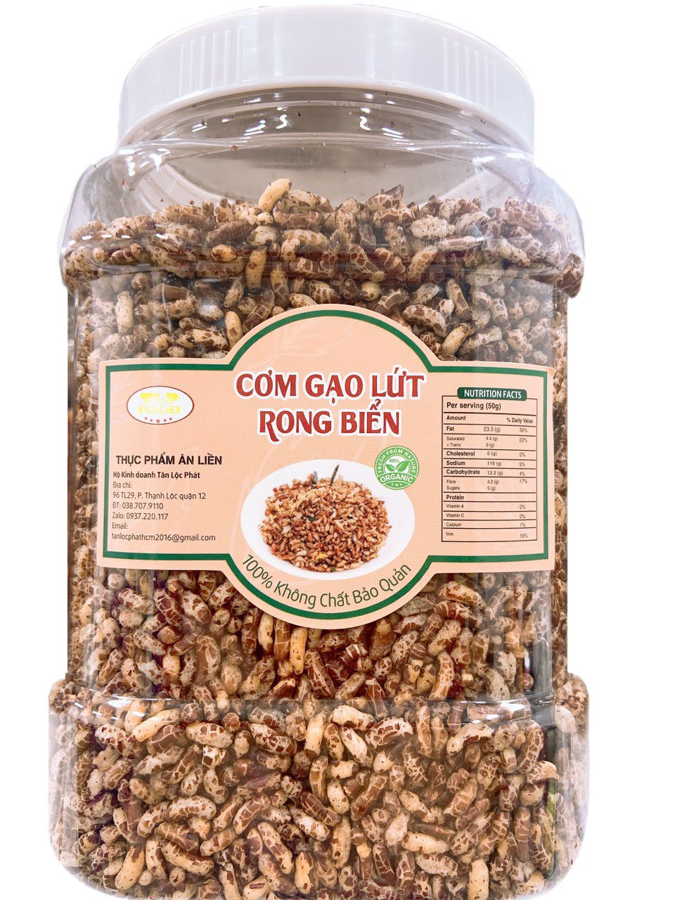 1KG CƠM GẠO LỨT RONG BIỂN THƠM NGON TLP  - ĂN CHAY ĐƯỢC