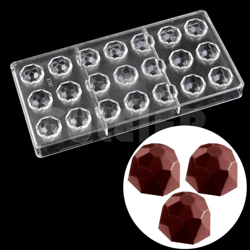 Dụng Cụ Nhà Bếp Lạ Mắt Hình Kim Cương Chocolate Khuôn, 3D Nướng Thực Phẩm Cực Chất Khuôn Làm Socola, Kẹo Bánh Socola Bánh Ngọt Dụng Cụ