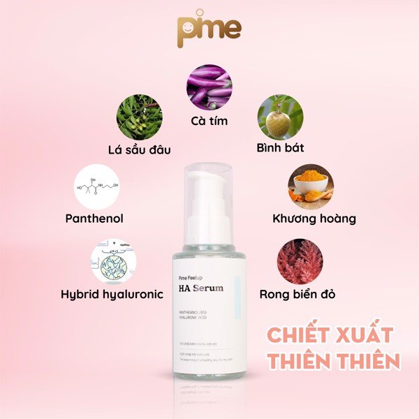 TINH CHẤT CẤP ẨM, CĂNG BÓNG PIME FEELUP HA SERUM 50G