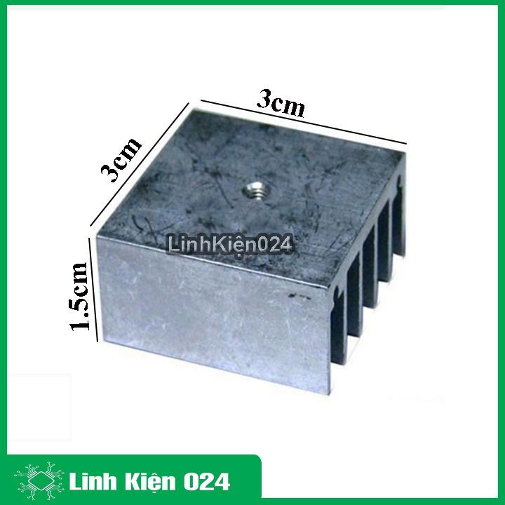 Tản Nhiệt Nhôm 3x3x1.5cm (Tản Nhiệt 2003, Tản Nhiệt 2030)