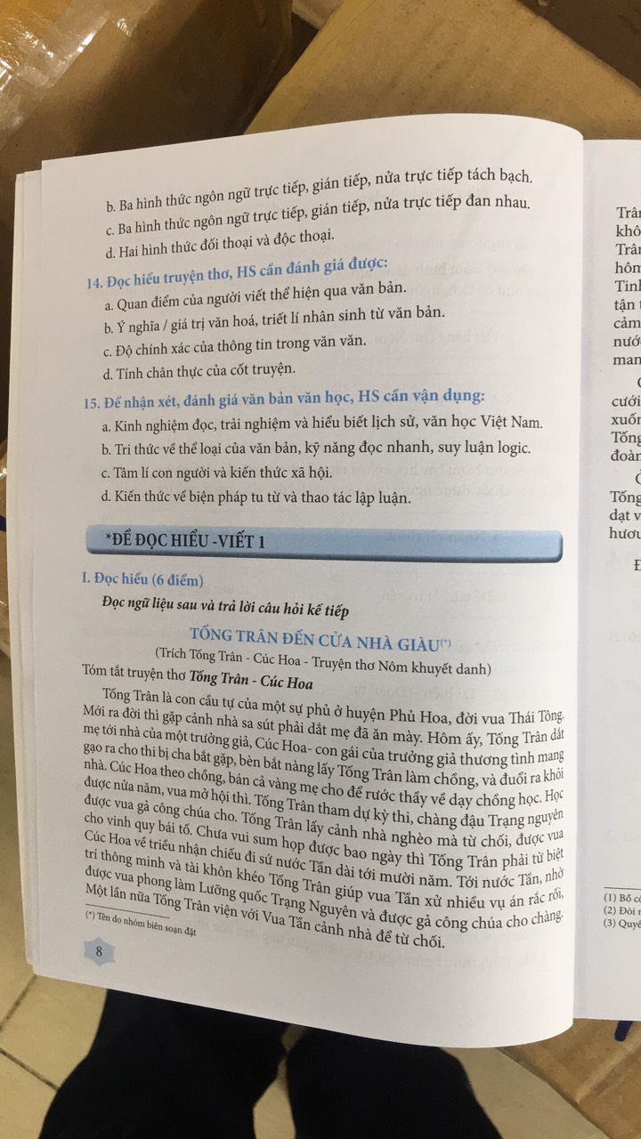 Sách - Ngữ văn 11 đề ôn luyện và kiểm tra dùng ngữ liệu ngoài SGK