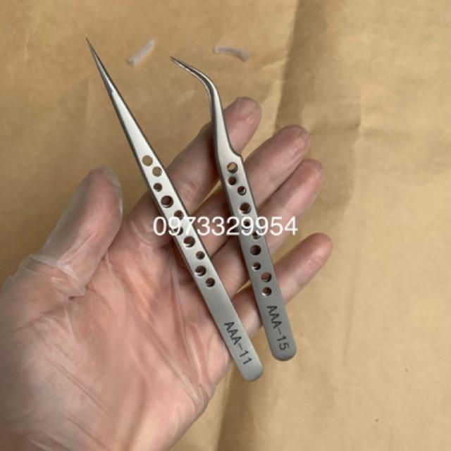 Nhíp lỗ gắp classic, nhíp tách nối mi cao cấp Tweezers lỗ