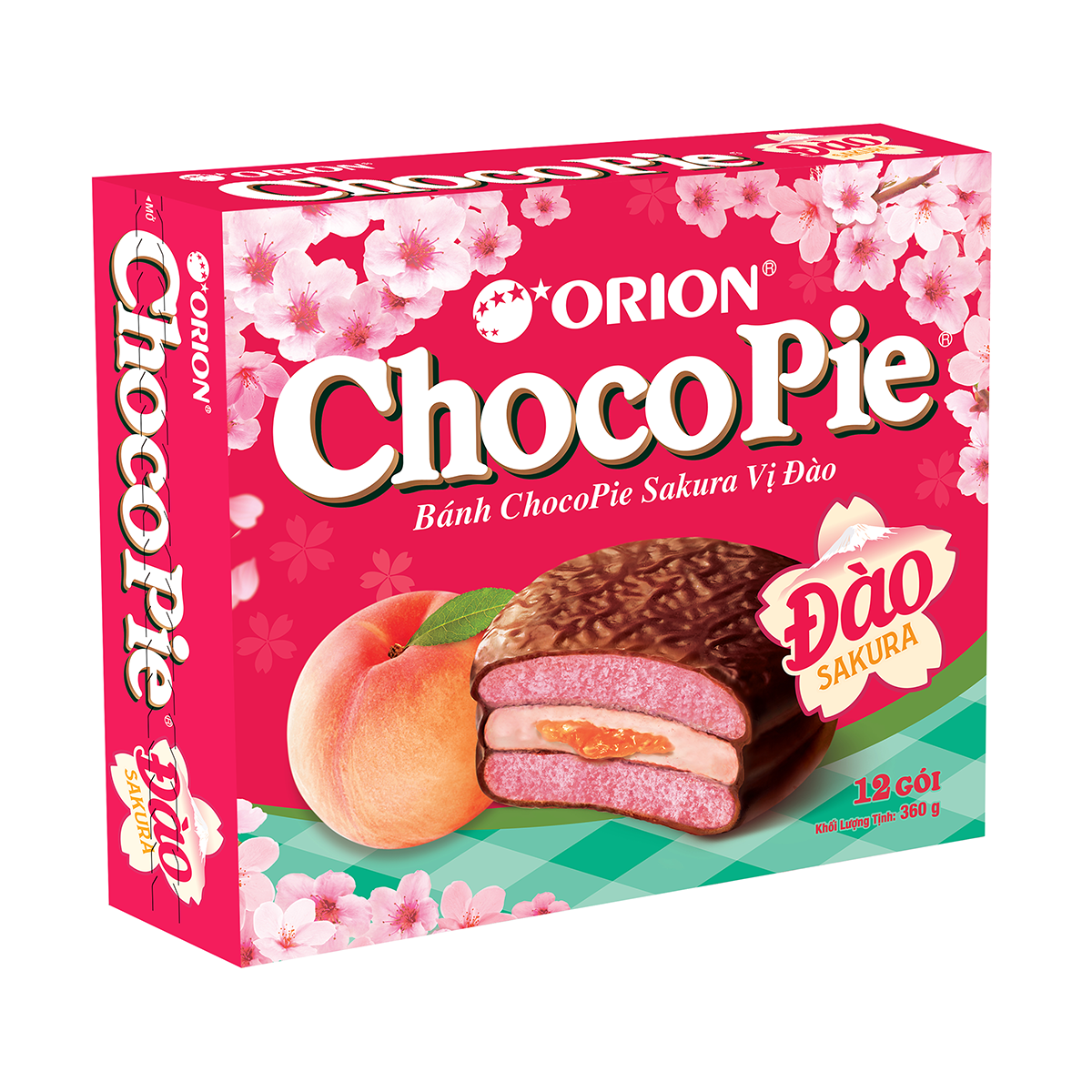 [Quà tết 2024] Bánh ChocoPie Orion Sakura Đào 360g