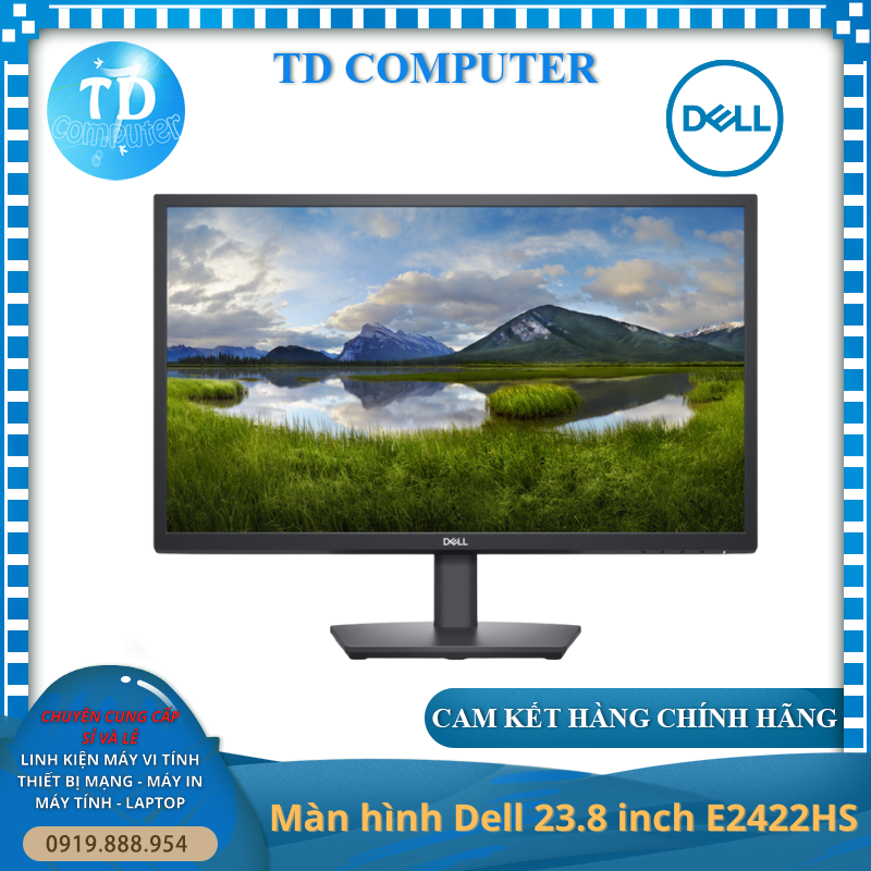 Màn hình vi tính Dell E2422HS 24inch (23,8&quot; IPS FHD 60Hz, HDMI+VGA+DP) - Hàng chính hãng FPT phân phối