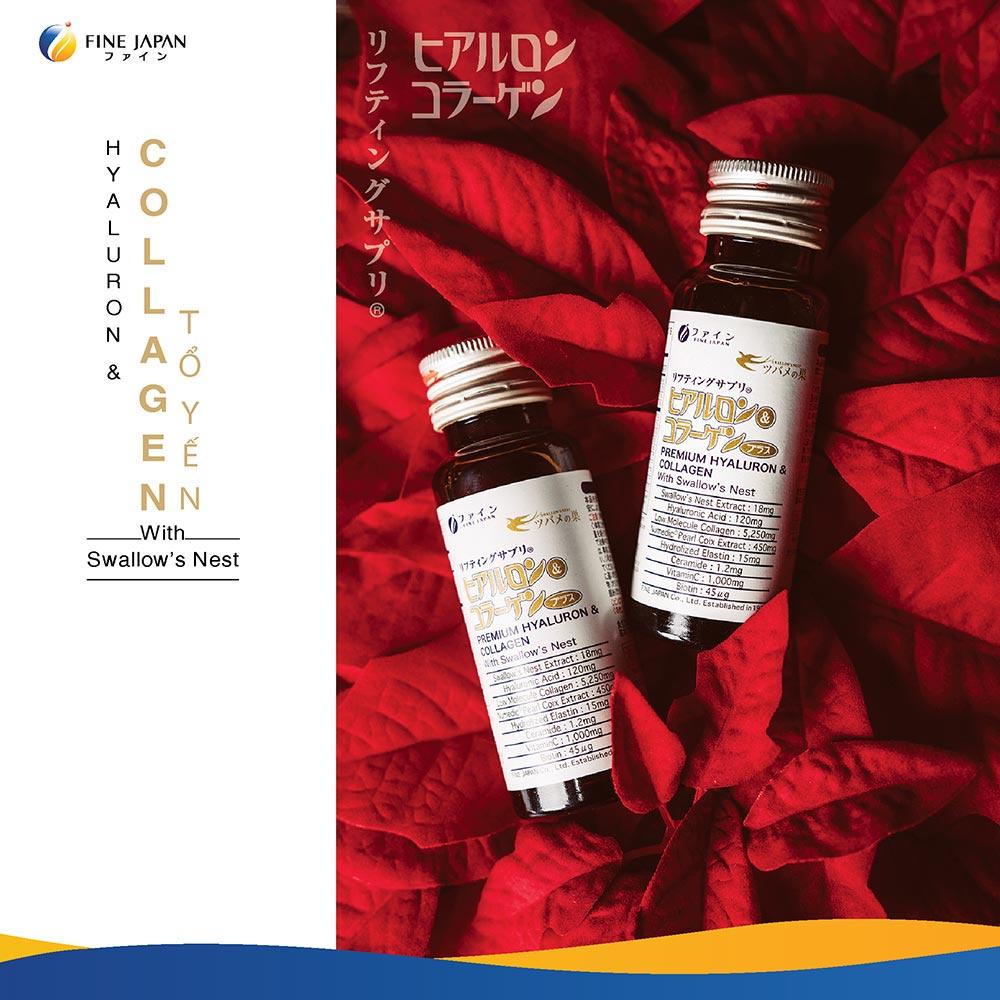 Nước uống Collagen Yến Fine Japan H&C Premium with Sallownest`s Bird