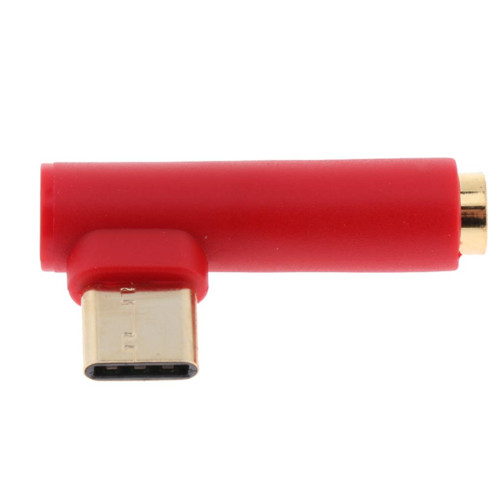 USB C to 3.5mm Audio Adapter, Male to Female Aux Microphone Connector for Xiaomi