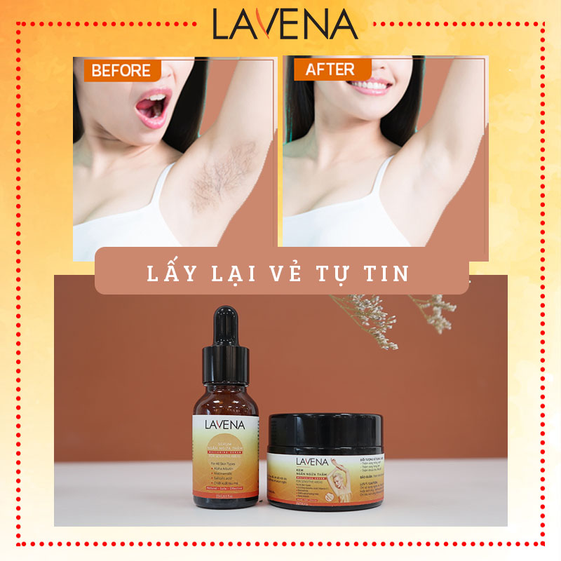 Serum ngừa thâm nách, bẹn, mông, khuỷu tay, đầu gối Lavena - Hết thâm, dưỡng trắng cho vùng da nhạy cảm.