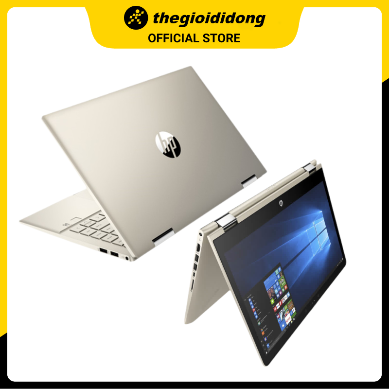 Laptop HP Pavilion X360 14 dy0171TU i3 1125G4/4GB/512GB/14&quot;F/Touch/Win11/(4Y1D6PA)/Vàng thiết kế mới - Hàng chính hãng