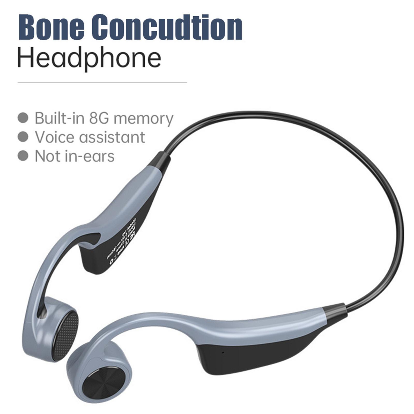 Bone Conduction Headphones 8G RAM Open-Ear Sweat-Resistant Earphones for Running Workout