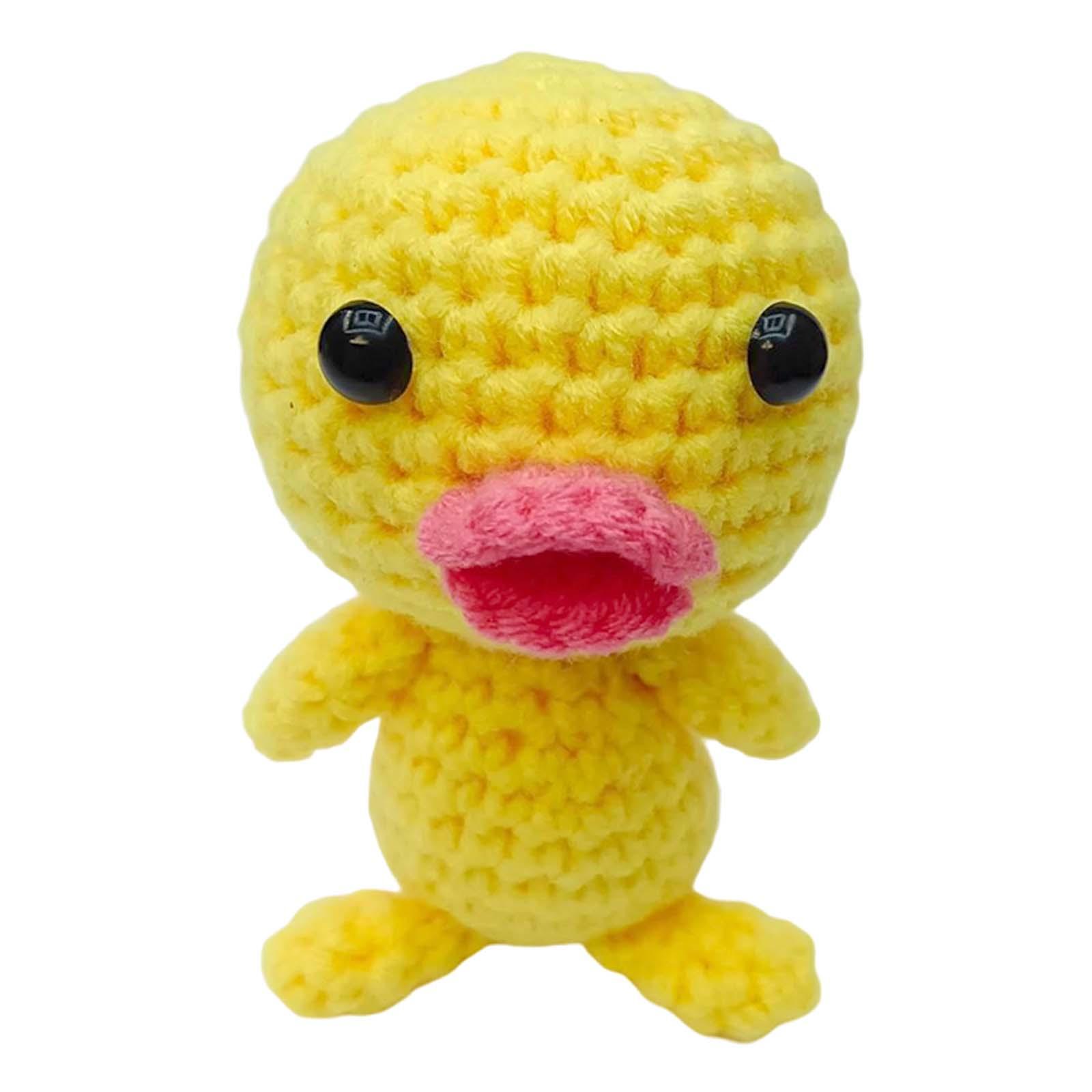 Beginner Crochet Kit DIY Make Your Own Needlework Crocheting Craft Stuffed Plush Doll for Adults Pendants Home Decor Perfect Gift