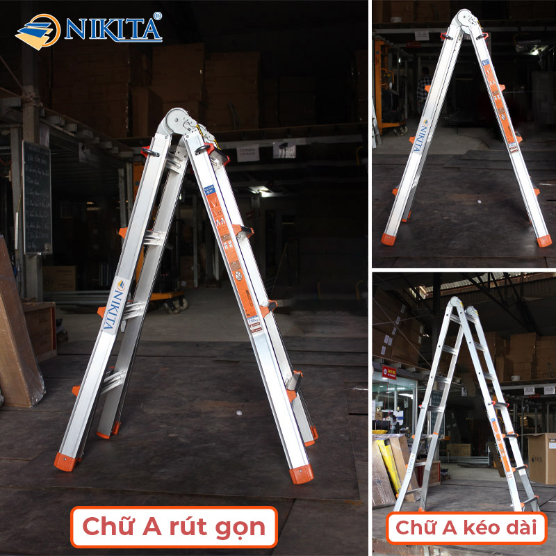 Thang Nhôm Trượt Đa Năng 3.4 Mét AD03