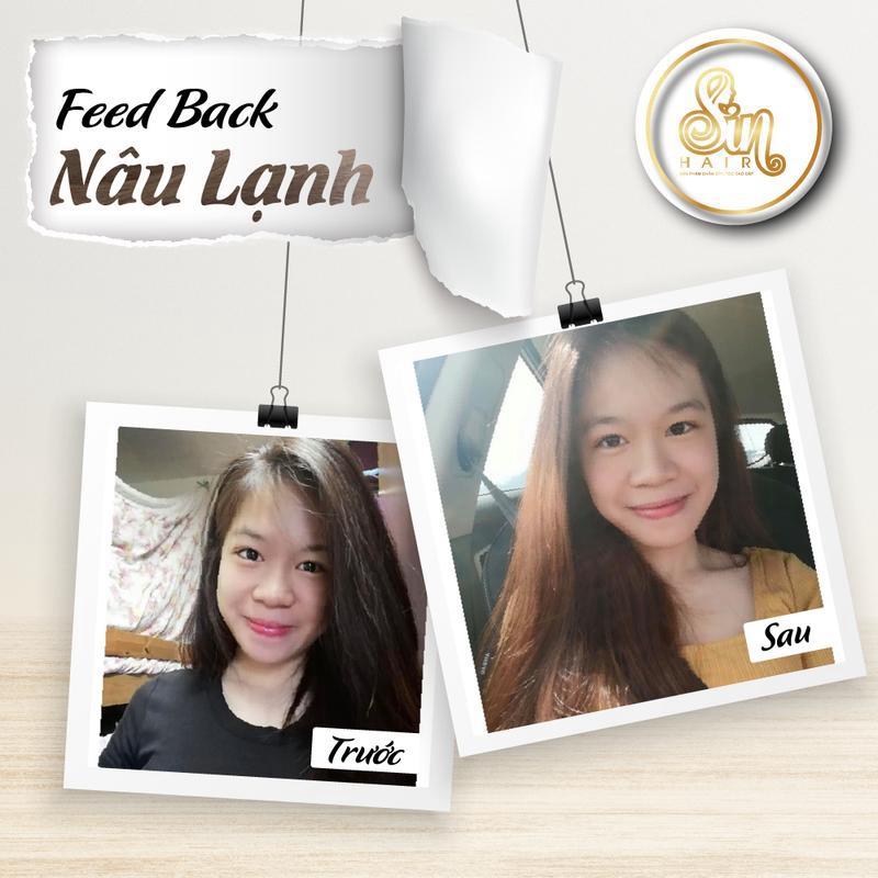 Màu Nâu Lạnh - Dầu gội đổi màu tóc Sin Hair