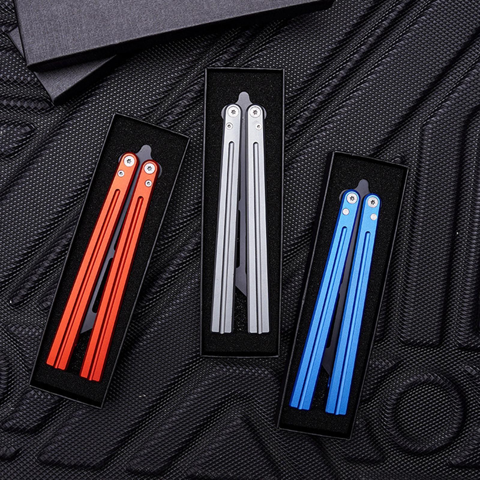 Butterfly Toy Tool Metal Training Tool Dull Blade Folding Dull Tool Trainer