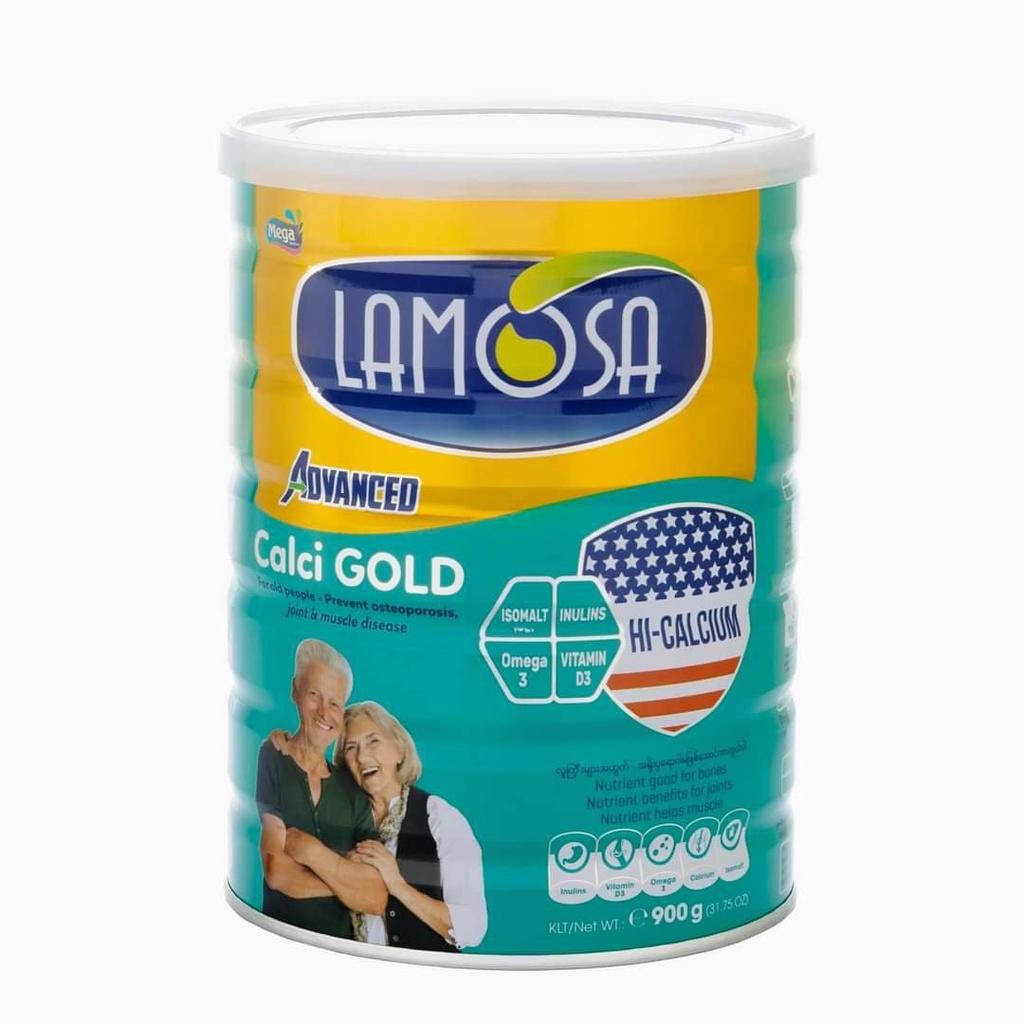 Sữa Bột Lamosa CALCI GOLD lon 900G bổ sung canxi cho người từ 35 tuổi