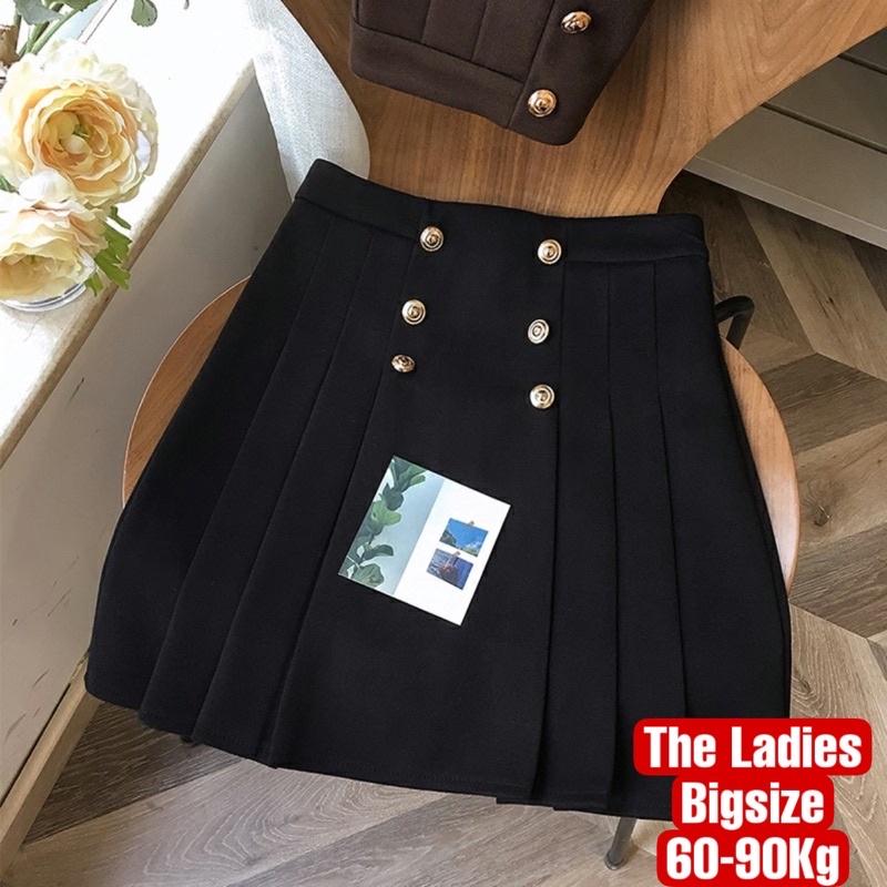 Chân váy BIGSIZE Xếp li có quần trong (60-90kg) MS84