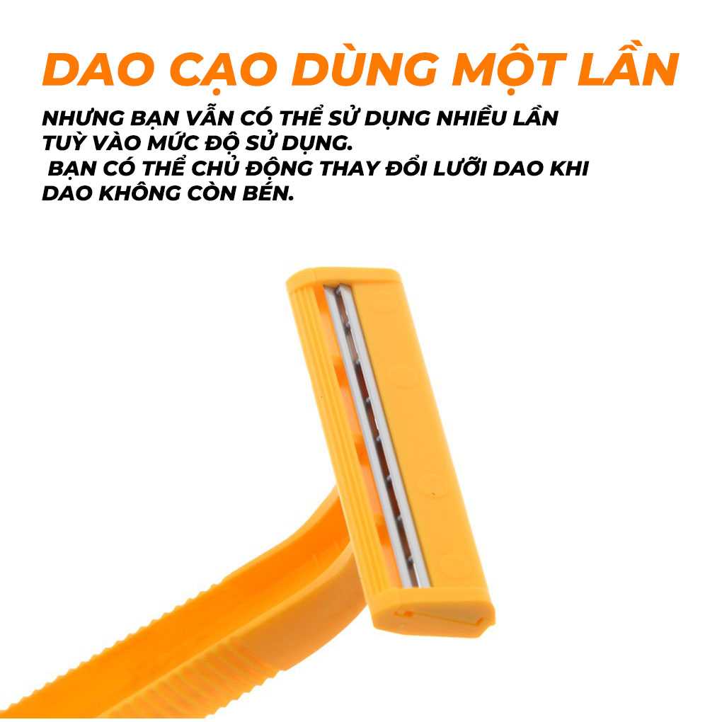 Dao Cạo Râu Avatar 2 Lưỡi Kép Thân Nhựa Dành Cho Nam Giới 1 Lần (A2-2401/1)