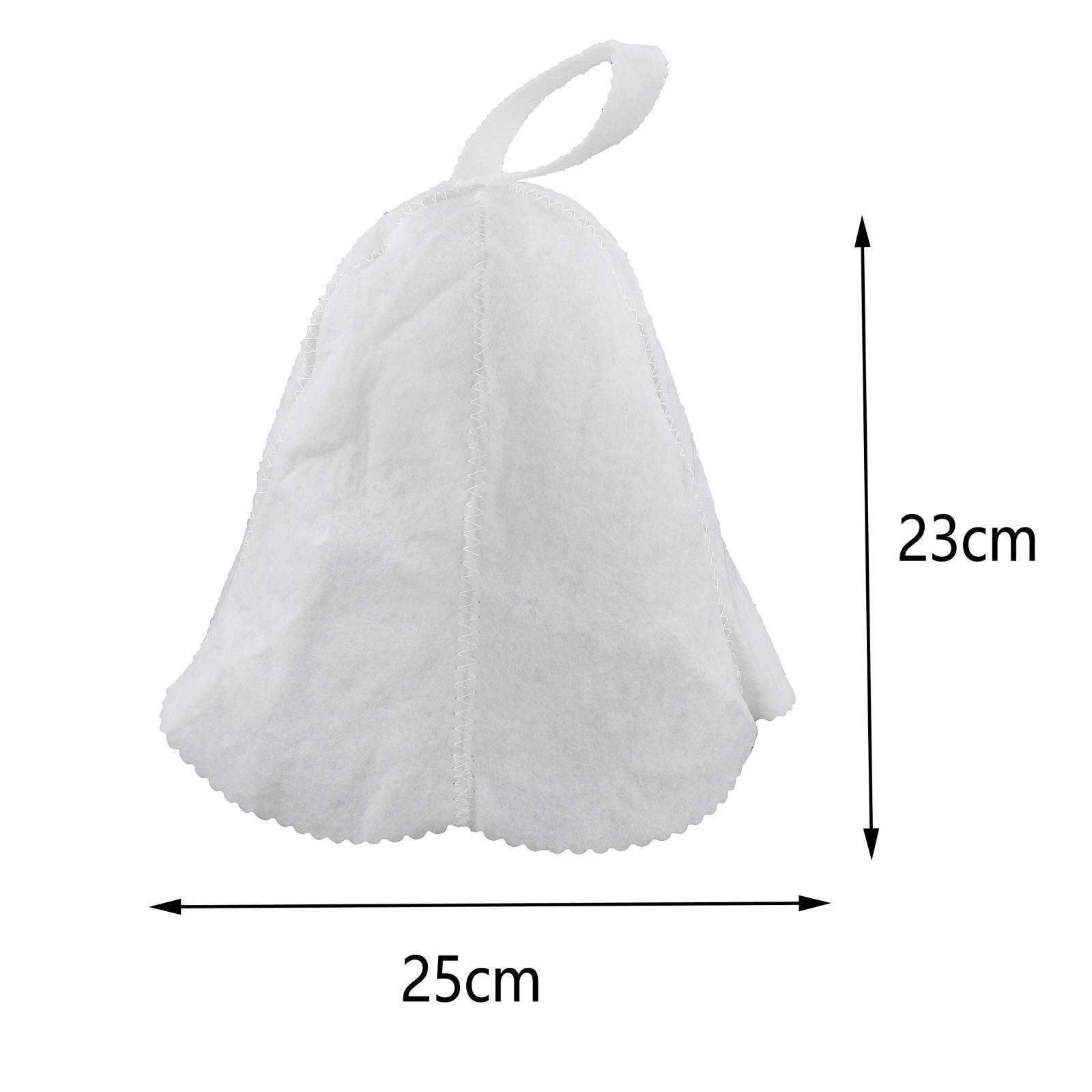 2x Handmade Shepherd Style Wool Felt Bath Hat for Sauna Bath Russian Banya