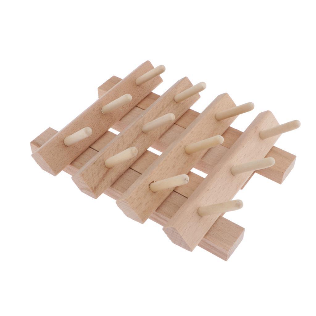 Gỗ May & Chỉ Thêu Giá 12-Ống Cuộn Lưu Trữ Giá Đỡ Có Thể Gập Lại