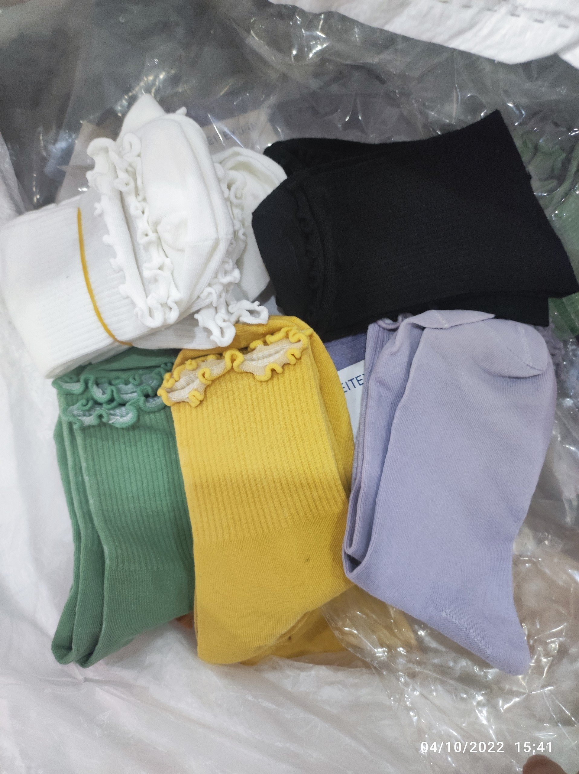 Tất, vớ nhún cổ bèo nữ cao cổ phong cách Vintage Hàn Quốc, hiệu MHAN cao cấp, chất liệu cotton, có nhiều màu