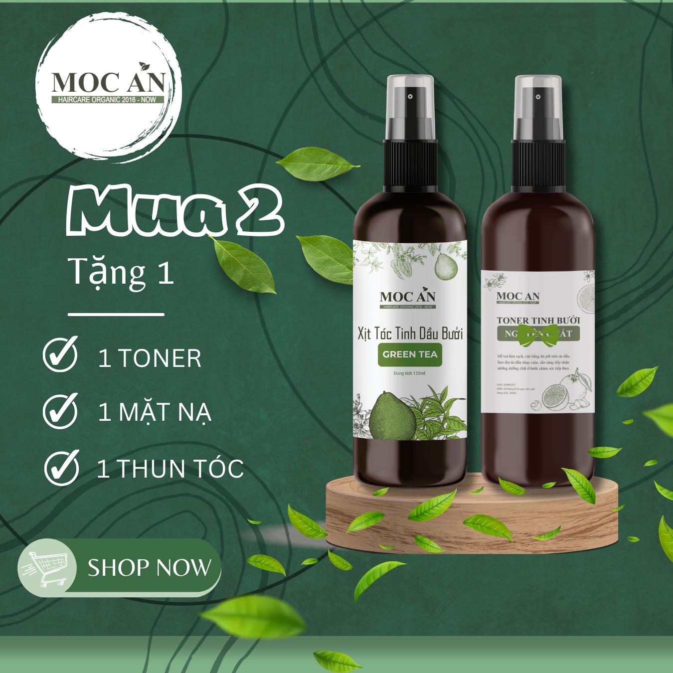 Xịt Tinh Dầu Trà Xanh 120ml Dưỡng Tóc Mộc Ân Haircare