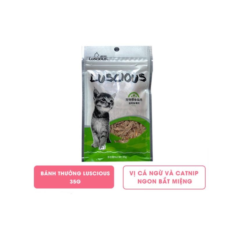 Bánh Thưởng Cho Mèo Luscius - Thức ăn cho chó mèo - 35g