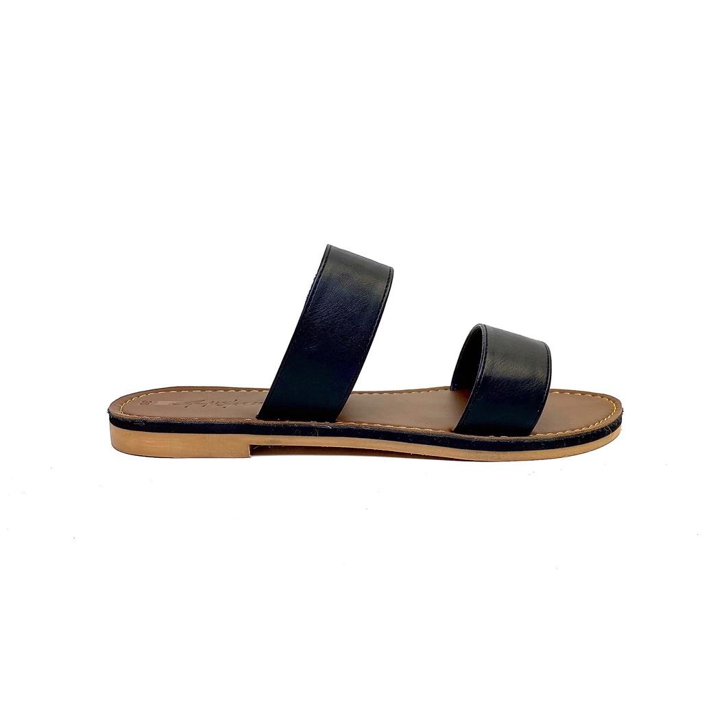 Dép nữ lê thấp dáng sandal đi biển quai ngang đế bệt cao cấp chính hãng có Bigsize S083