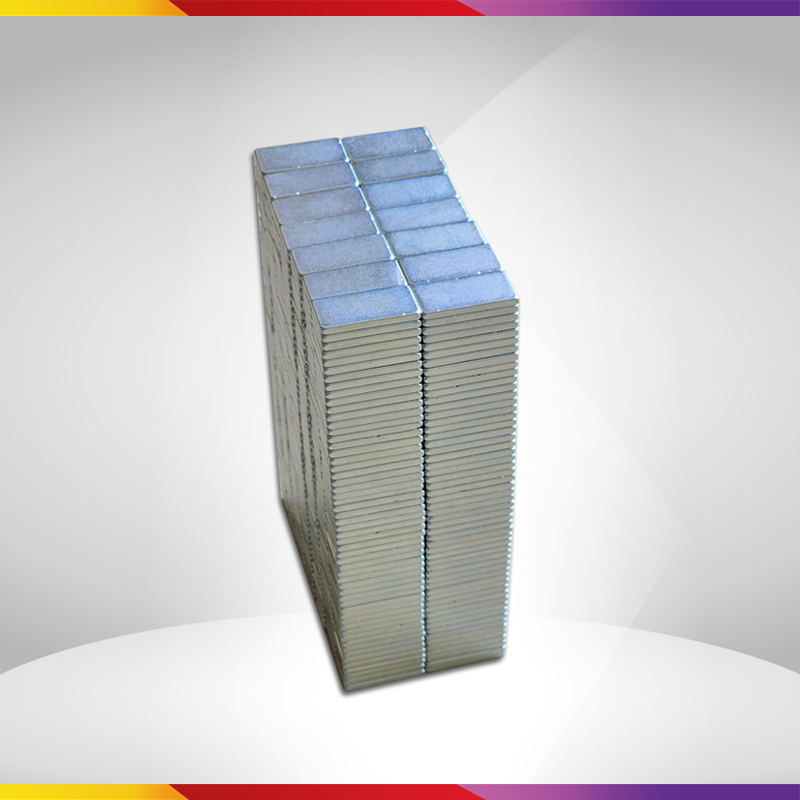 20 Viên Nam Châm Đất Hiếm Hình Chữ Nhật 20x10x2mm Mạ Kẽm Lực Từ N35 Cực Mạnh