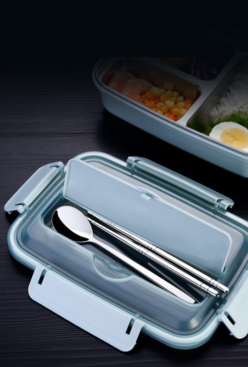 Hộp đựng cơm inox 304  - 24x16x6.7cm 510g