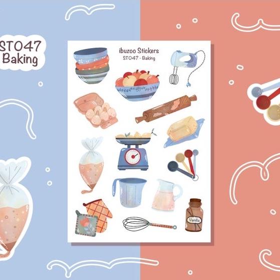 Sticker sheet Baking - chuyên dán, trang trí sổ nhật kí, sổ tay | Bullet journal - Unim032