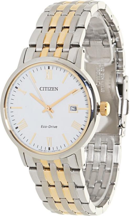 Đồng Hồ Nam Dây Thép CITIZEN BM6774-51A (37mm) - Bạc Phối Vàng