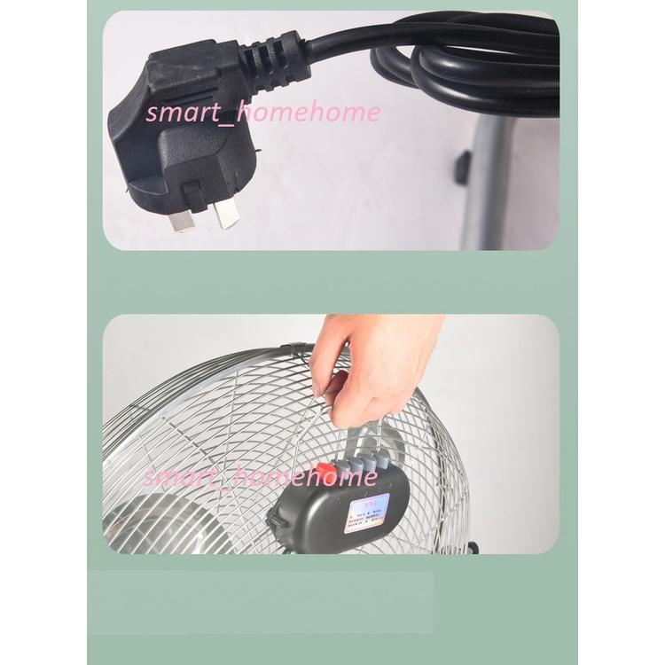 Quạt điện công nghiệp 12 inch cánh sắt động cơ đồng 80W, công suất lớn mạnh mẽ.