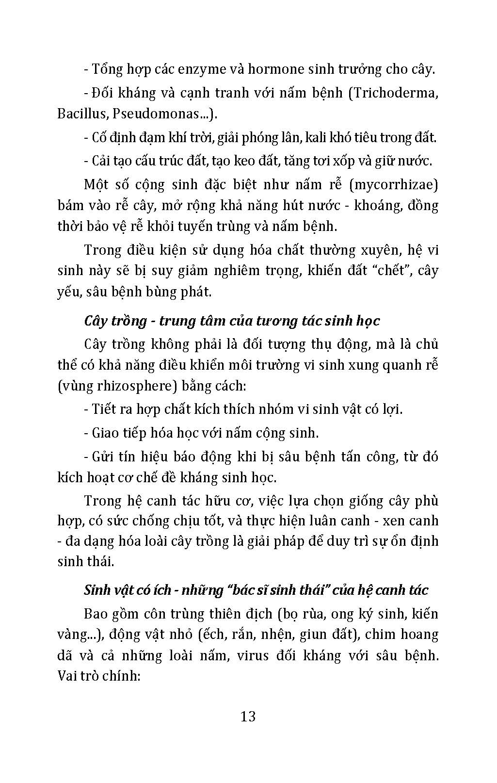 Nông Nghiệp Hữu Cơ - Phòng Trừ Sinh Học Cân Bằng Sinh Thái