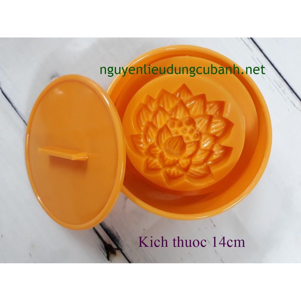 KHUÔN XÔI TRÒN MẶT HOA SEN - 14CM