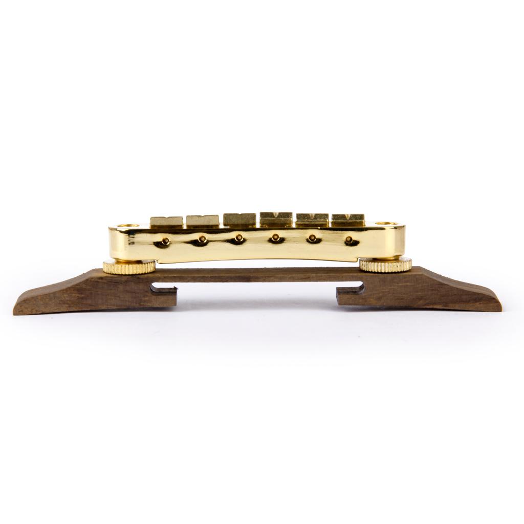 Guitar Rosewood Bridge Saddles + Jazz Guitar Roller Bridge