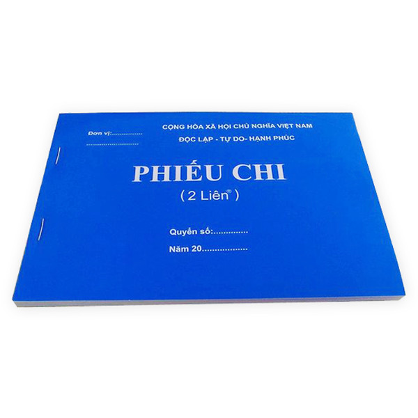 Phiếu chi 2 liên 100 tờ cacbon đẹp