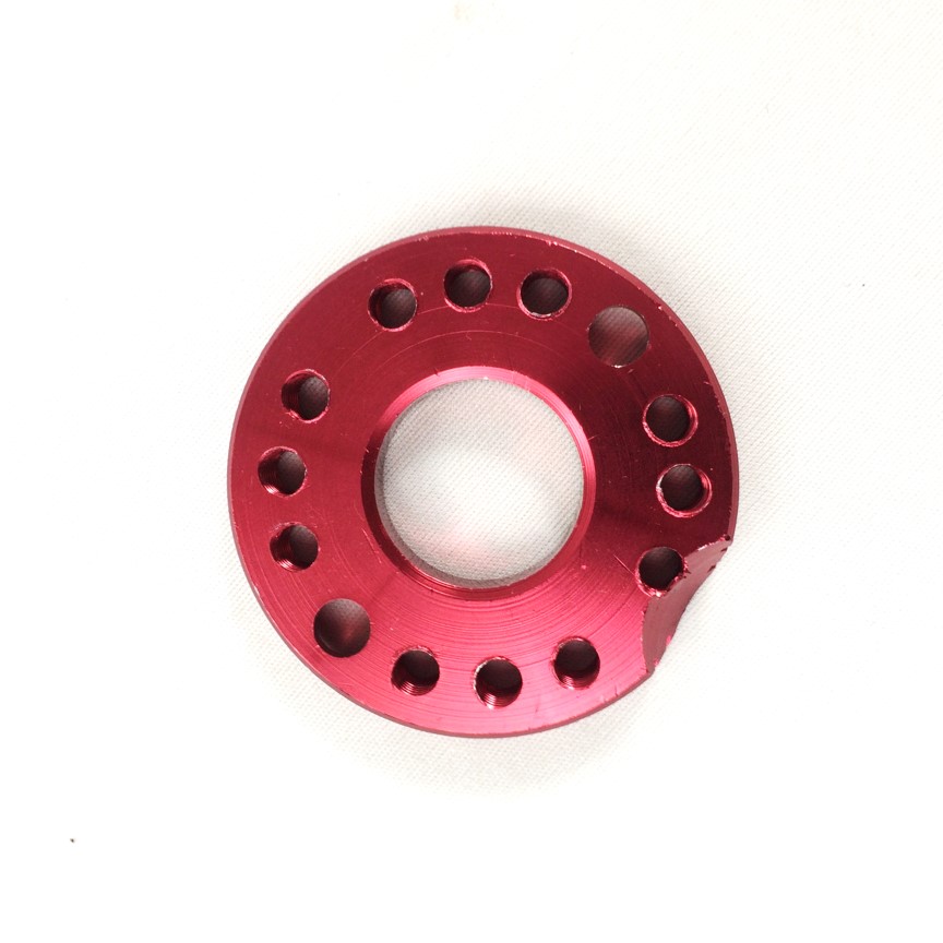 Thớt xoay bình xăng con CNC màu đỏ