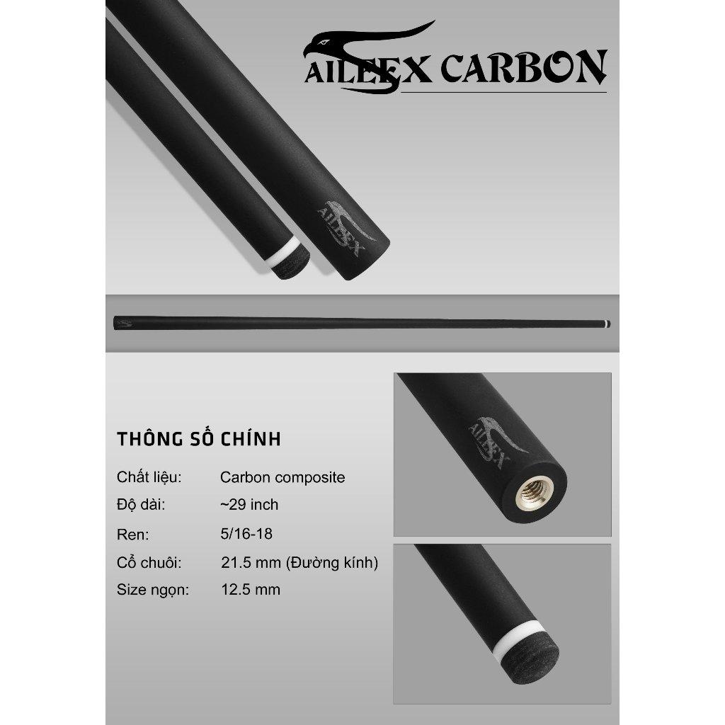 NGỌN CƠ AILEEX VÀ  ALLIN CON RÙA - NGỌN CÔNG NGHỆ FULL CARBON - CHỐNG CONG VÊNH GIÚP CƠ CÓ ĐỘ BỀN CAO CHỐNG VA ĐẬP TỐT