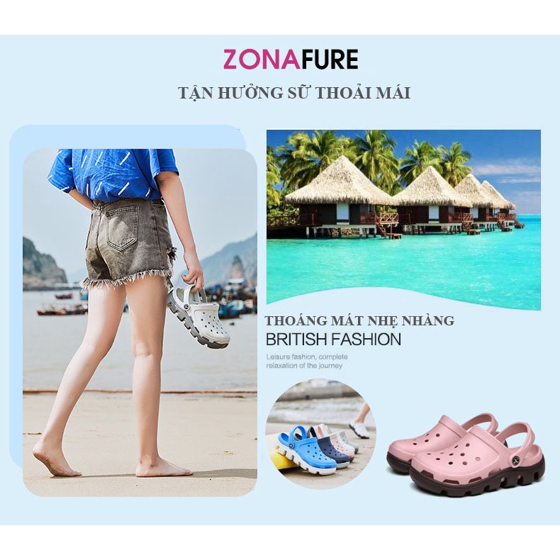 Dép Sục Lỗ Cá Sấu Unisex Siêu Nhẹ