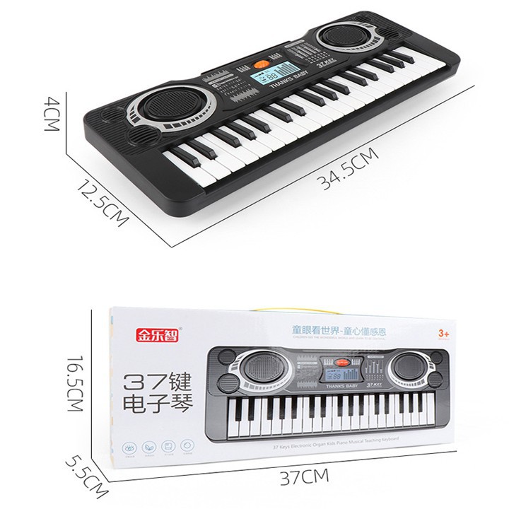Đàn Piano Điện Tử 37 Phím Không Kèm Mic Đàn Điện Tử Organ 37 Phím Đồ Chơi Âm Nhạc Cho Bé