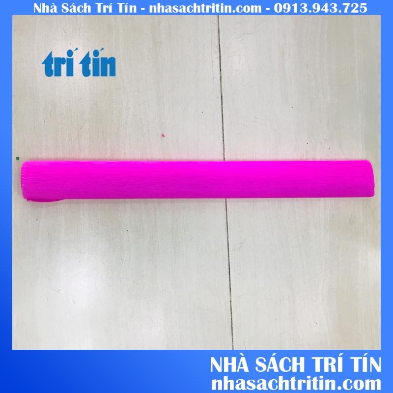 Cuộn giấy nhún giấy nhăn làm hoa giấy đủ màu sắc size 50cm x 250 cm (vpp TRÍ TÍN)