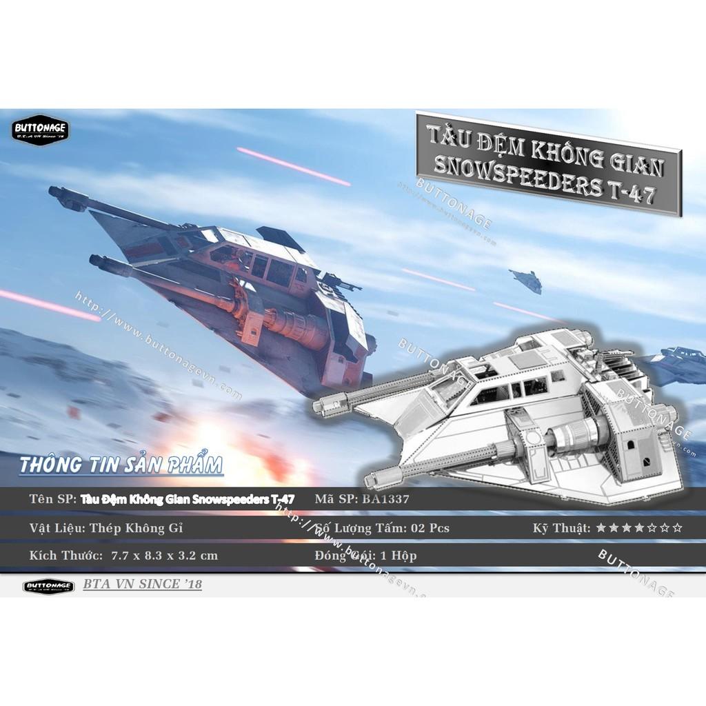 Mô Hình Lắp Ráp 3d Tàu Đệm Không Gian Snowspeeders T-47